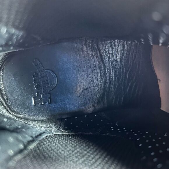 Dr. Martens Flora Smooth Black Leather Chelsea Boots Size 7 Slip-On Design - Picture 13 of 15